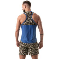 LEADER Débardeur CAMO RACER Bleu
